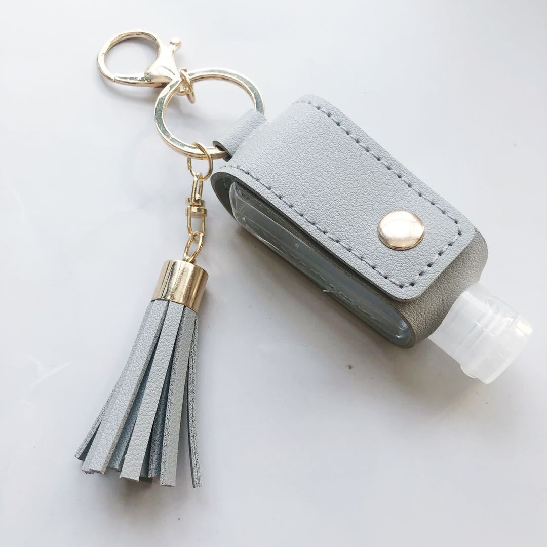 Wholesale Leather Case Perfume Bottle Storage Bag T-shaped Bottle Key Ring
